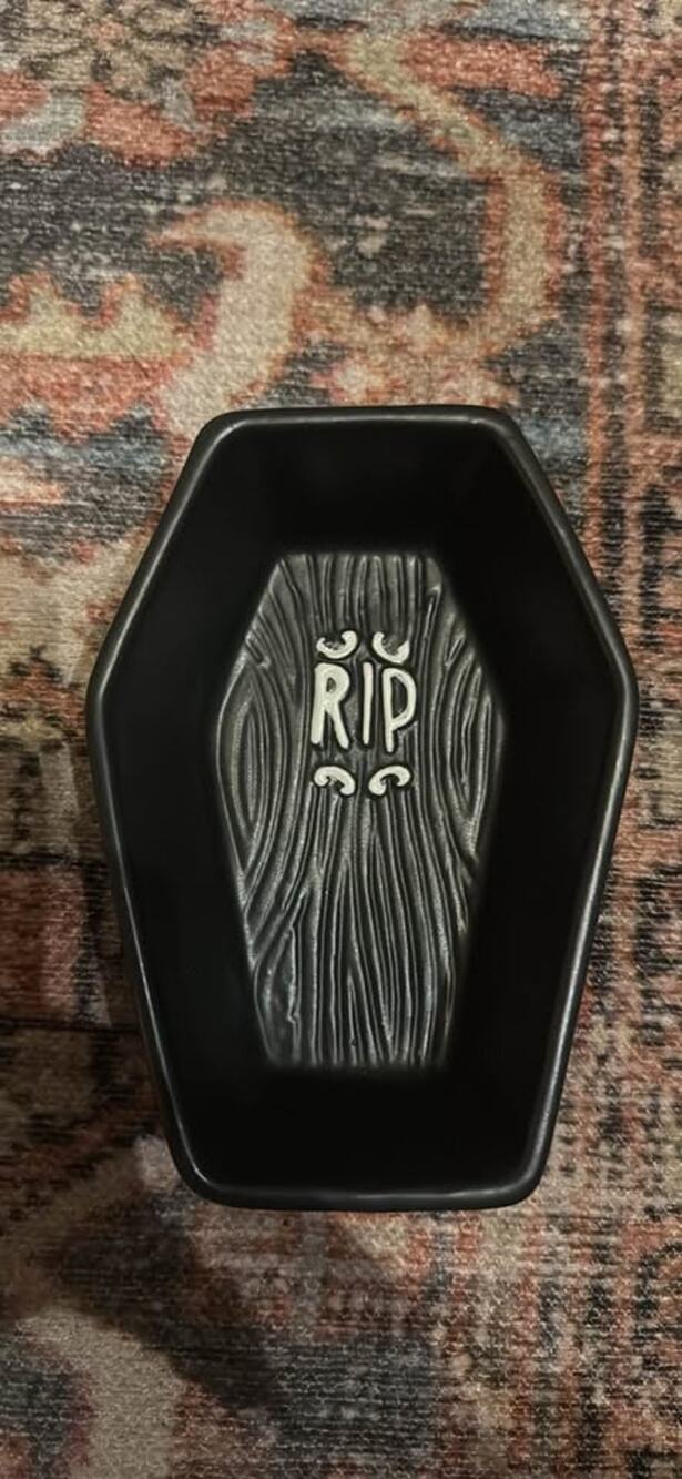 R.I.P coffin Halloween bowl